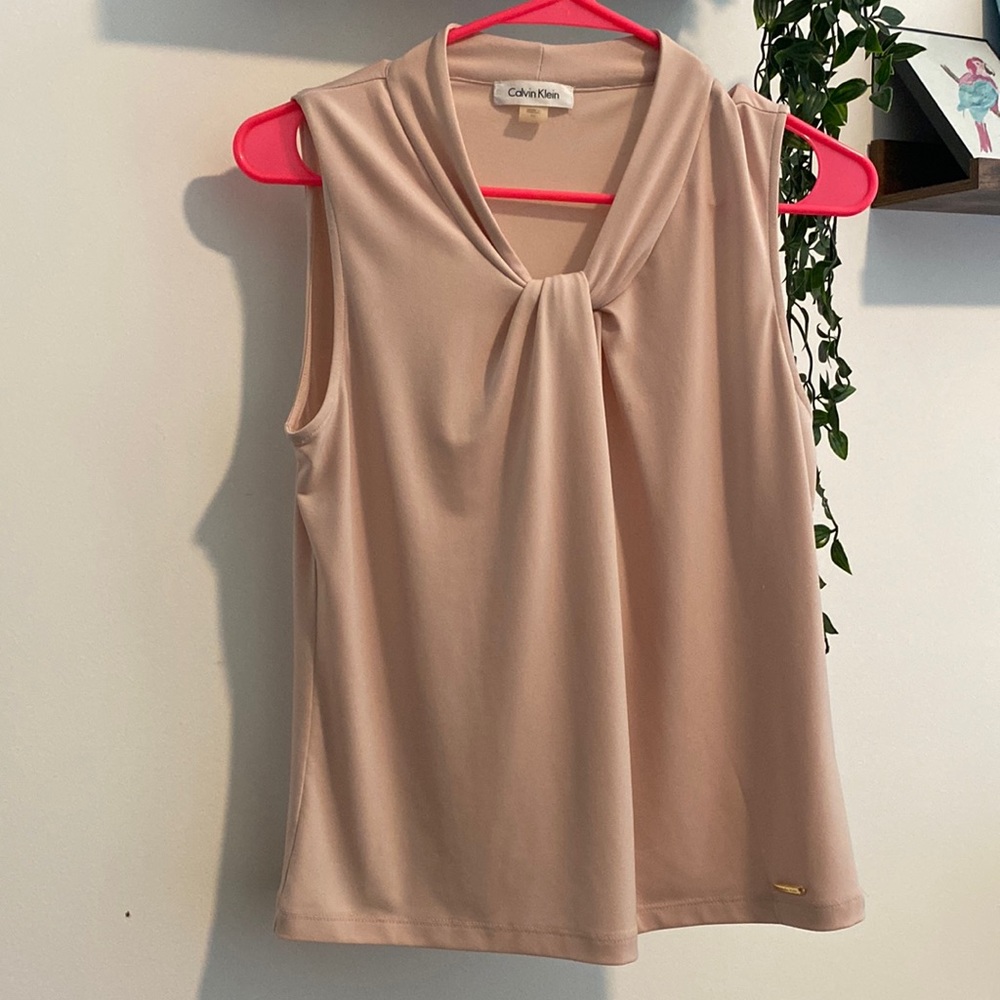 Calvin Klein Pale Pink Tank Top Blouse